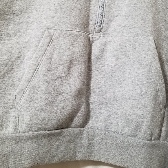 Under Armour Women's Sweatshirt Overized Grey Icon Fleece Half Zip Pullover 2XL - Picture 12 of 14